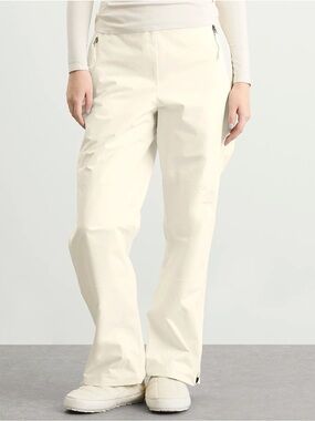 The North Face Women's Cream Wide-Leg Snow Pants